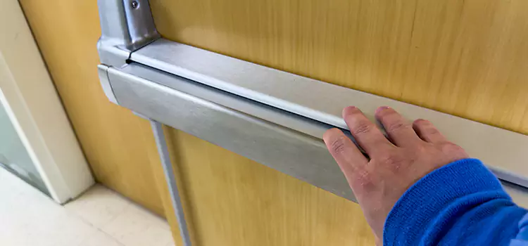 Installing a Push Bar on a Door Gary